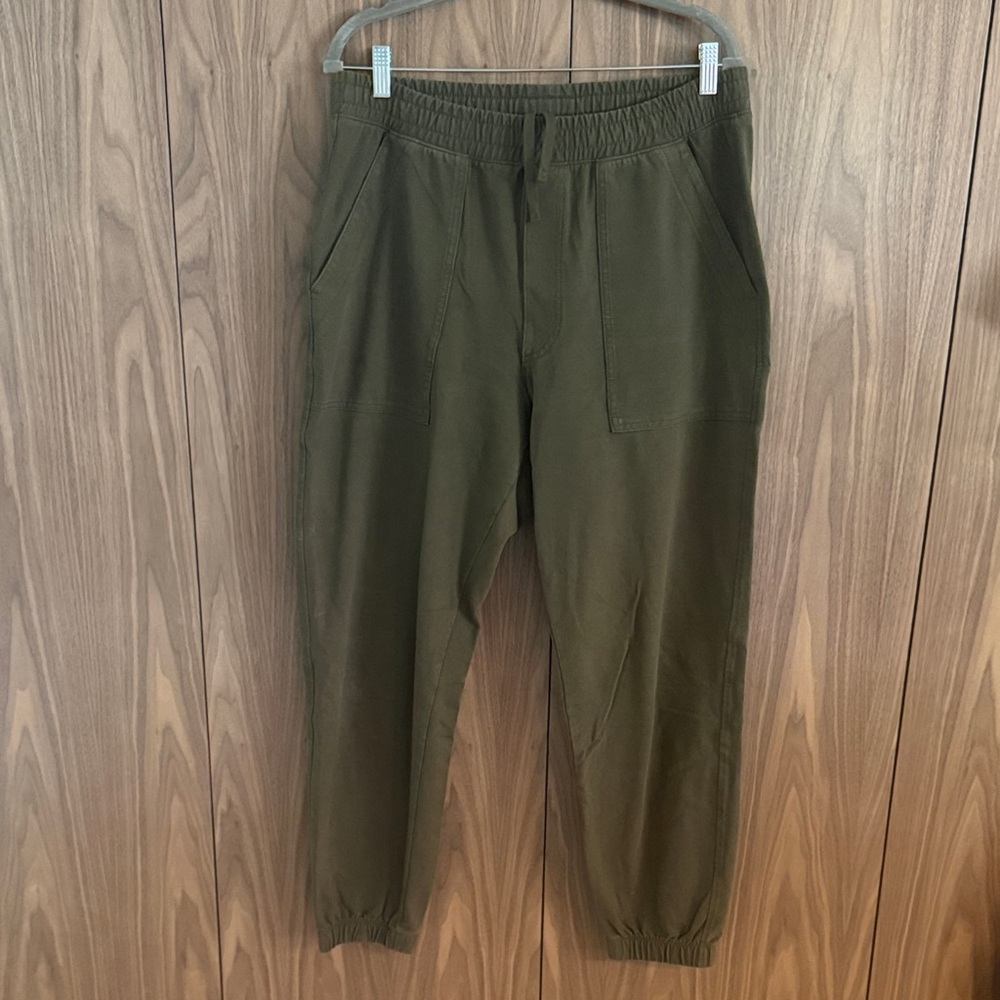 Uniqlo Olive Green Drawstring Joggers
